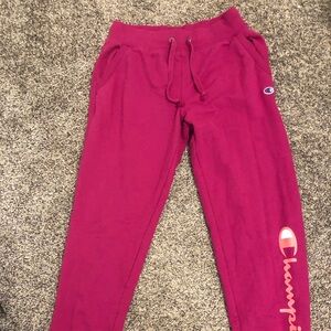 Size medium pink champion sweats